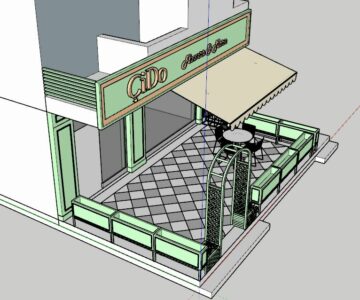 3D модель Фасад магазина