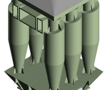 3D модель Циклон группового исполнения ЦН-15-800х6 СП