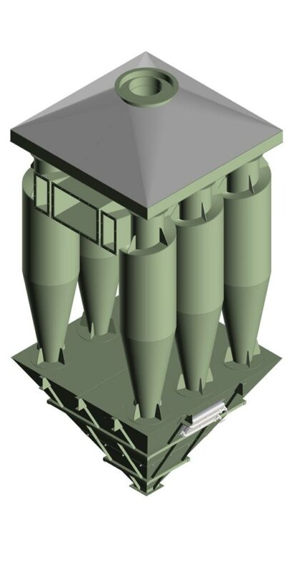 3D модель Циклон группового исполнения ЦН-15-800х6 СП