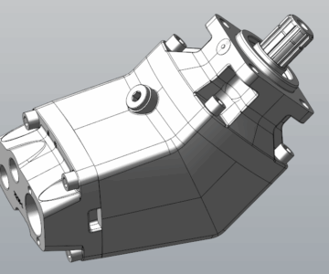 3D модель Гидронасос F2-70/35-L (378 1471) Parker