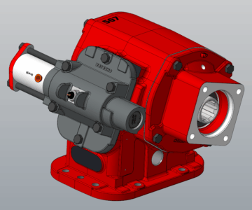 3D модель Коробка отбора мощности Chelsea 880XBAKP-P4XY (01200329) Parker