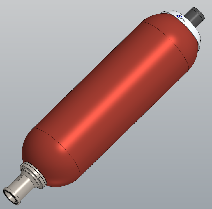 3D модель Гидропневмоаккумулятор AS20F210CL9V-0-C0C0/30 EPE Italiana Srl