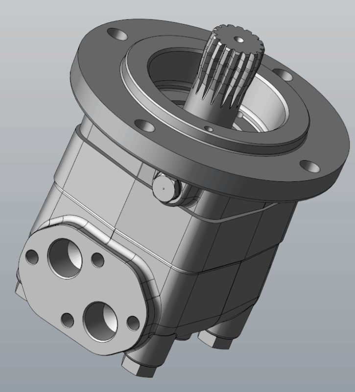 3D модель Гидромотор героторный OMTS 315 (151B3039) Sauer Danfoss