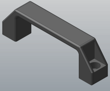3D модель Ручка П-образная B1MPP15114 (L132xD8,5)