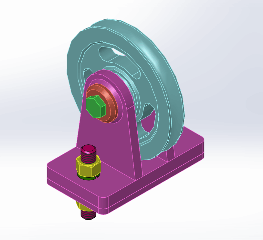 3D модель Ролик поддерживающий ДР01.00.000 в SolidWorks