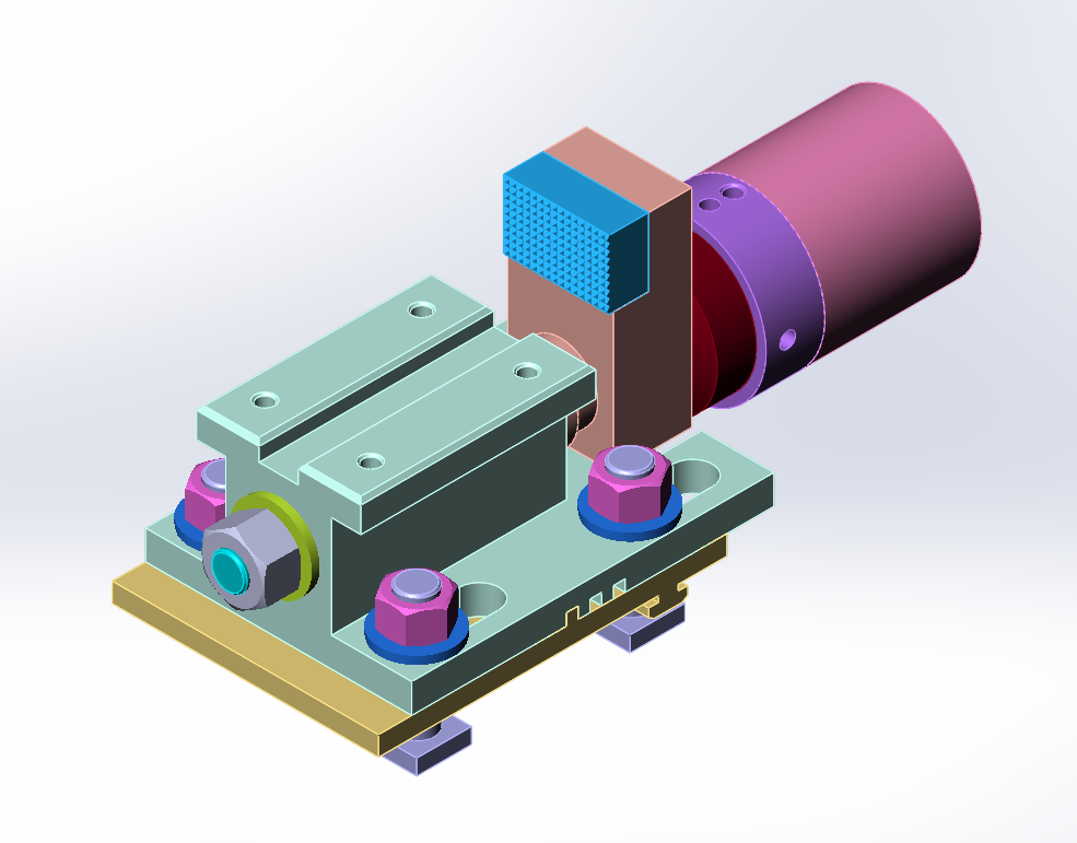 3D модель Зажим гидравлический МЧ00.44.00.00 СБ в SolidWorks