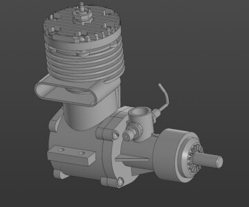 3D модель Двигатель МД-5 "Комета"