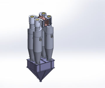 3D модель Батарея циклонов ЦН-15-800х4УП