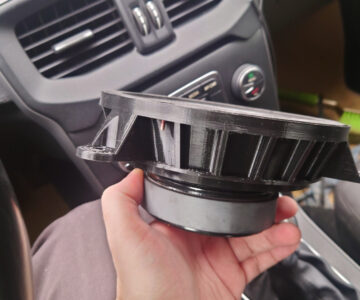 3D модель Модель подиума для установки динамиков в автомобили volvo.
