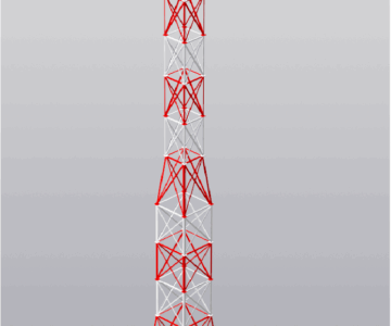 3D модель Антенна GSM с контейнером