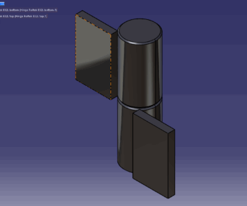 3D модель Петля гаражная Ролтек 832L