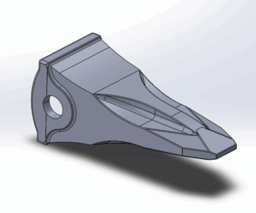 3D модель Коронка ковша 205-70-19570 RC