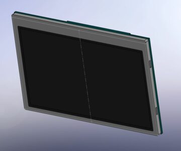 3D модель 3D модель  дисплея KD20043-TP V03
