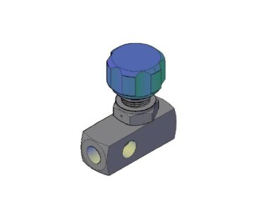 3D модель Клапан мембранный AMFLO SS-DV11 FNT4 4х портовый