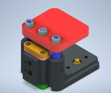 3D модель Кондуктор скальчатый 00-000.06.03.03.00 Думкасова В.С. в Inventor