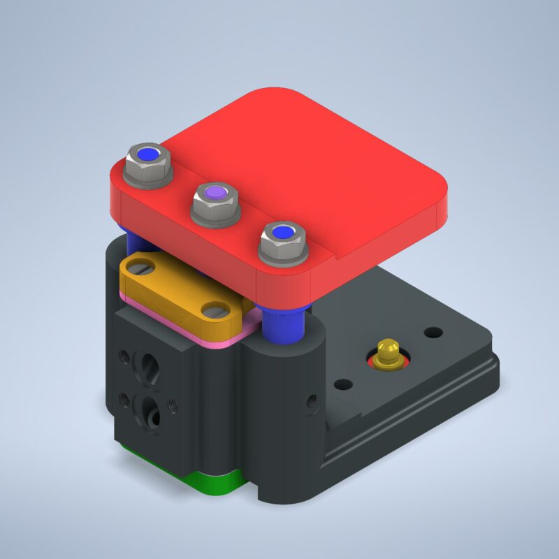 3D модель Кондуктор скальчатый 00-000.06.03.03.00 Думкасова В.С. в Inventor