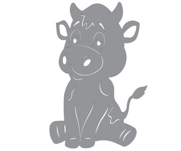 Чертеж Контур для резки Корова