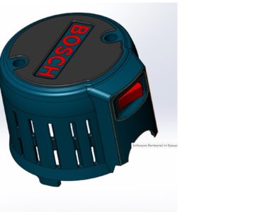 3D модель Кожух для фрезера BOSCH GOF 1600CE взамен штатного.