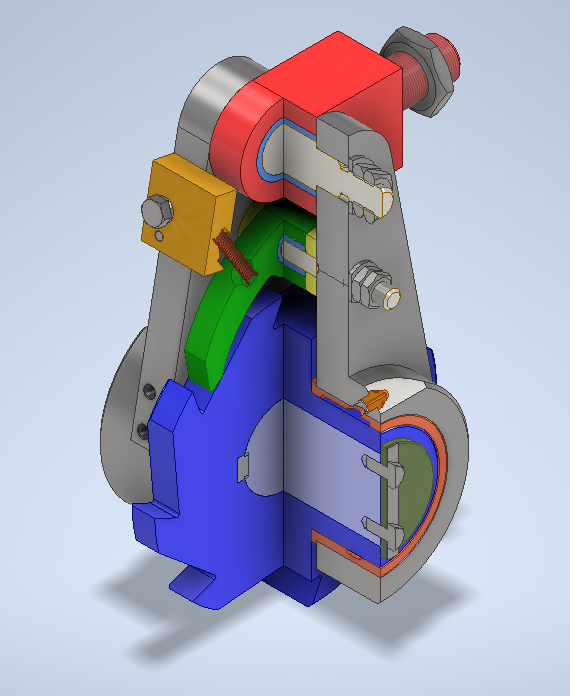 3D модель Механизм храповой 00-000.06.08.08.00 Думкасова В.С. в Inventor