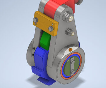 3D модель Механизм храповой 00-000.06.08.08.00 Думкасова В.С. в Inventor