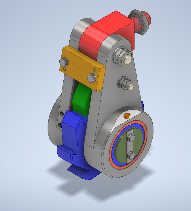 3D модель Механизм храповой 00-000.06.08.08.00 Думкасова В.С. в Inventor