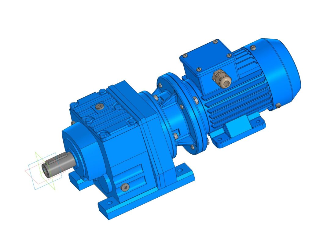 3D модель Мотор-редуктор R37 56 А4