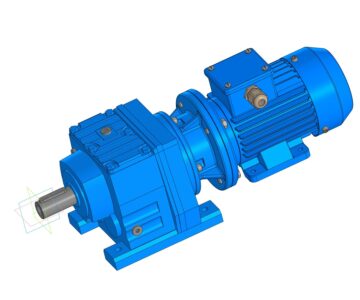 3D модель Мотор-редуктор R37 56 А4