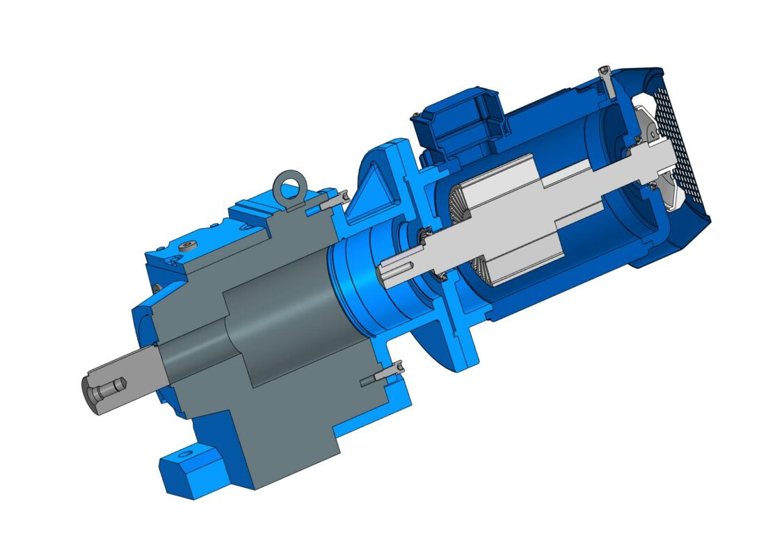 3D модель Мотор-редуктор R97 132 М4