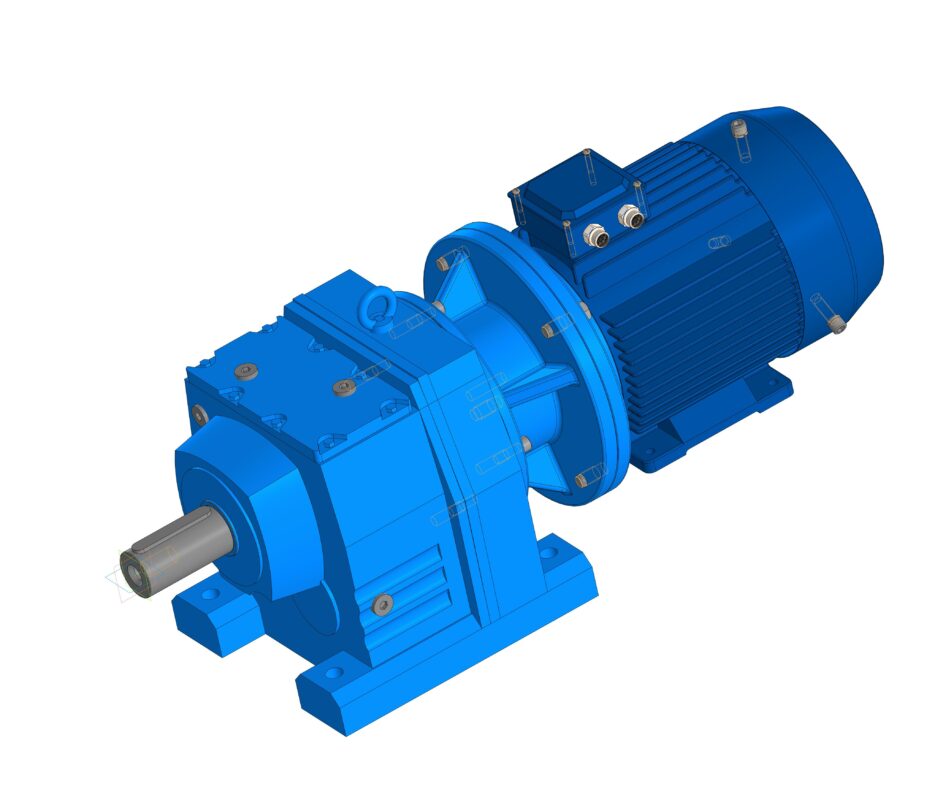 3D модель Мотор-редуктор R97 132 М4