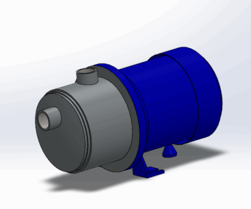 3D модель Многоступенчатый горизонтальный центробежный насос Pentax U 3S-50.2Т
