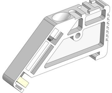3D модель Ограничитель ФК102-01 на DIN-рейку