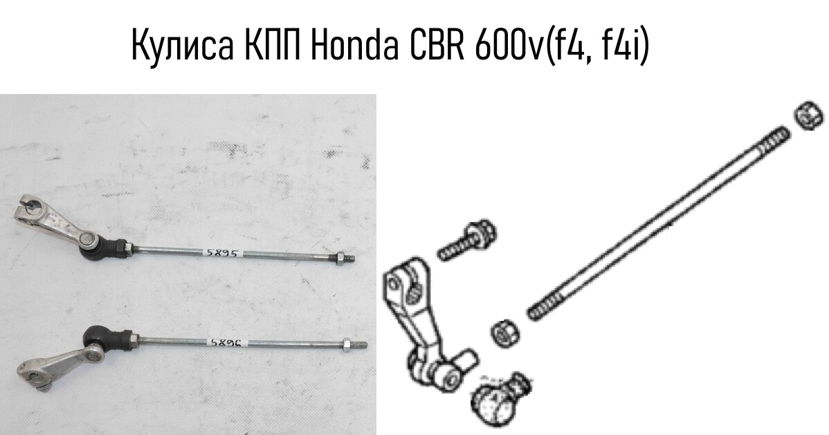 3D модель Кулиса КПП Honda CBR 600 f4i