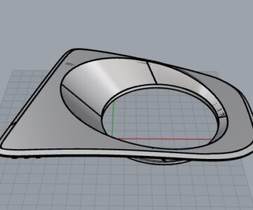 3D модель Накладка туманки Хонда Илюжн