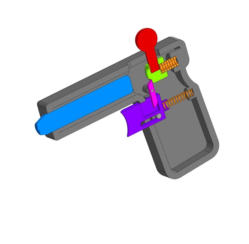3D модель Пистолет для клеймения