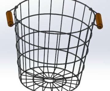3D модель Корзина круглая 390х420х400