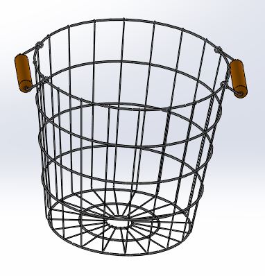 3D модель Корзина круглая 390х420х400