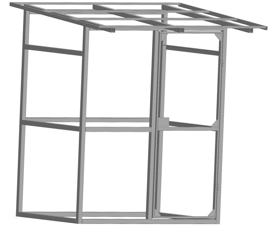 3D модель Пристрой к садовому домику