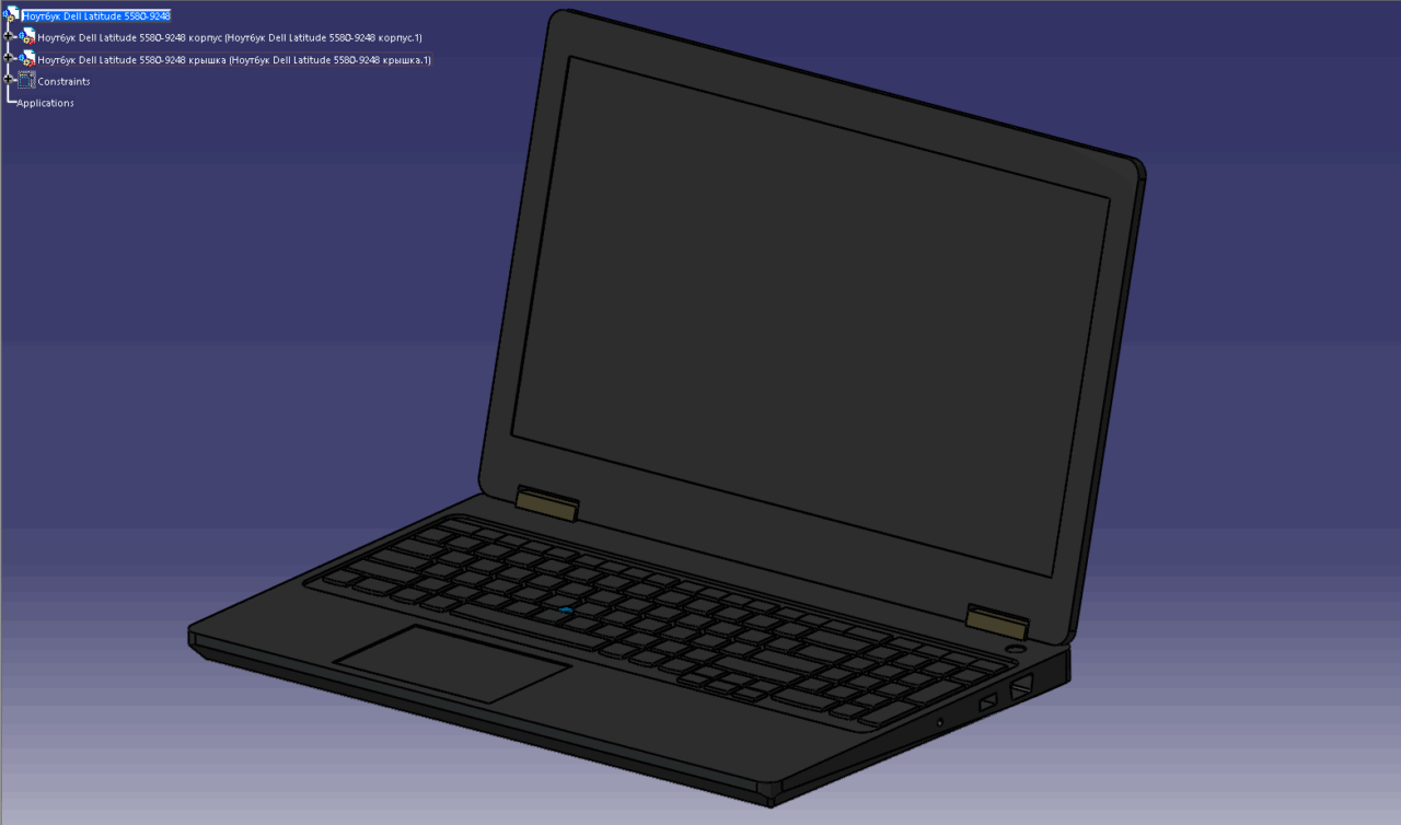 3D модель Ноутбук Dell Latitude 5580-9248