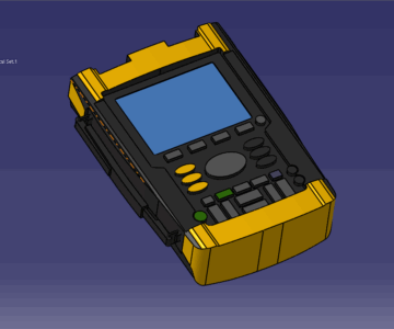 3D модель Габаритная модель осцилографа Fluke 192B