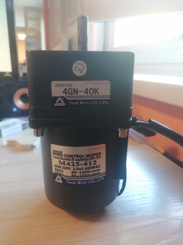 Чертеж Мотор-редуктор Tianli Motor M425-412_4GN-40K
