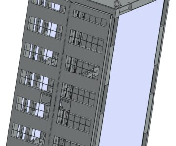 3D модель Шкаф двухсекционный 2400х1200х1465 мм