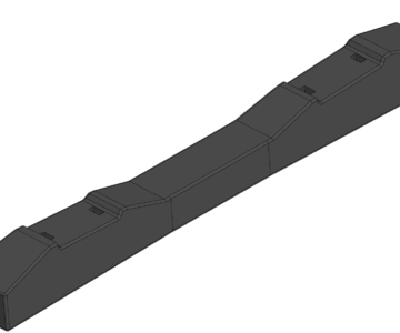 3D модель Шпала ЖБ типа Ш1-1