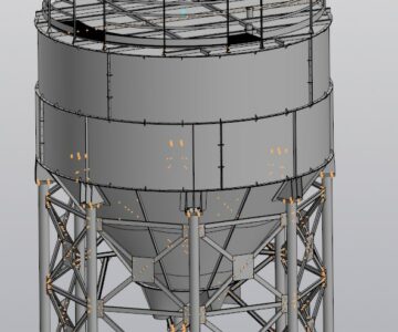 3D модель Силос 150 куб.