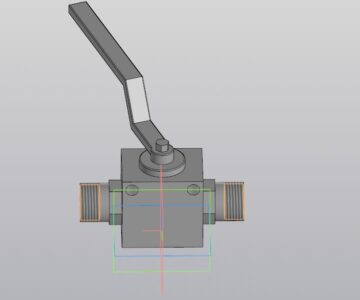 3D модель Кран шаровый высокого давления МЗПО М20 НР-НР