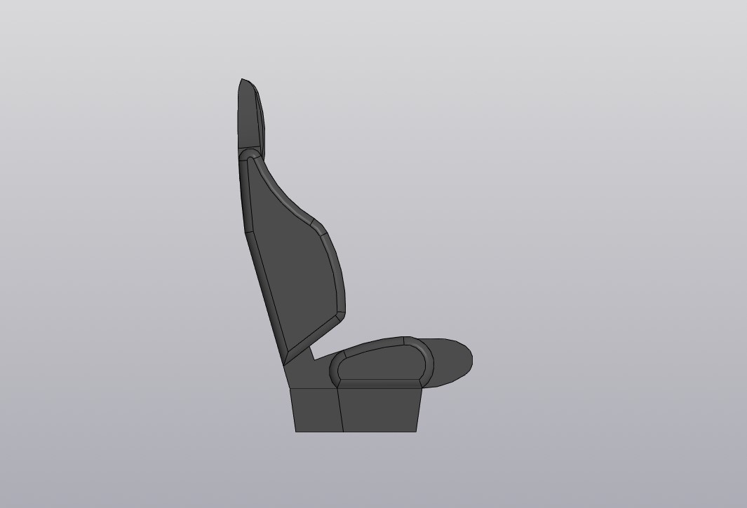 3D модель Кресло автомобильное ММГ