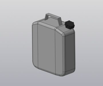 3D модель Канистра алюминиевая 10 литров