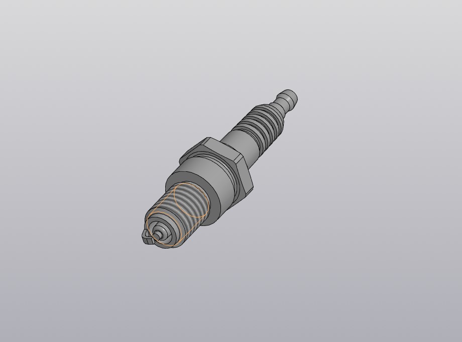 3D модель Свеча зажигания NGK BKR5E-11