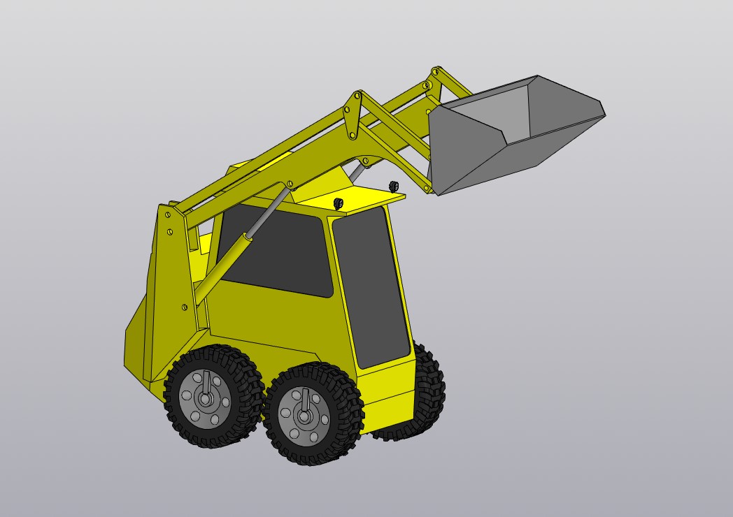 3D модель Мини погрузчик ПУМ-500 1:1