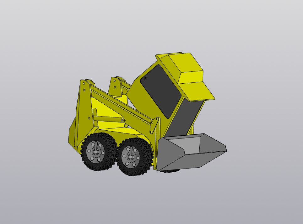 3D модель Мини погрузчик ПУМ-500 1:1