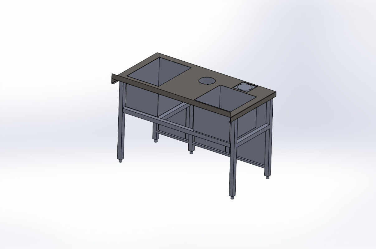 3D модель Коктельная станция для бара 1300х700х900(950)